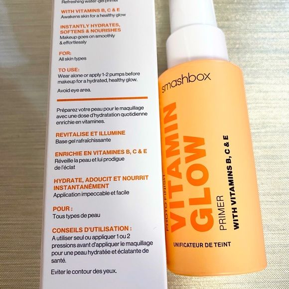 BRAND NEW Smashbox Photo Finish Vitamin Glow Primer, 1 oz ❤️❤️❤️ - Picture 2 of 5